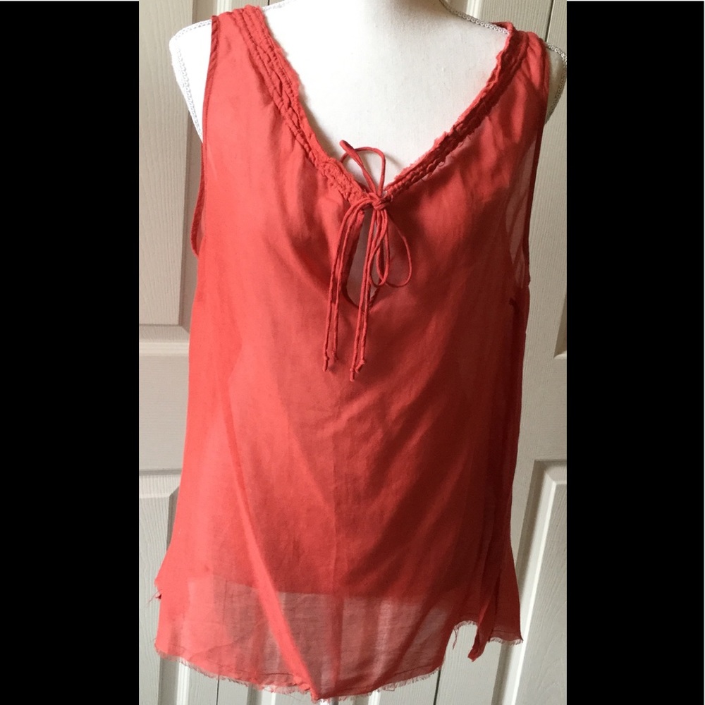 LUCKY BRAND tangerine sleeveless top